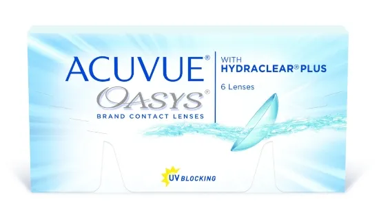 עדשות מגע ACUVUE OASYS דו שבועיות - 6 יחידות 