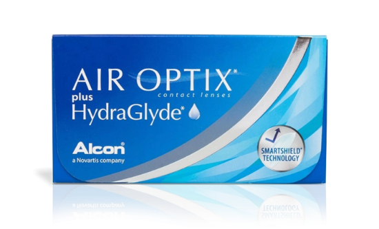 עדשות מגע AIR OPTIX PLUS HYDRAGLYDE חודשיות - 6 יחידות	