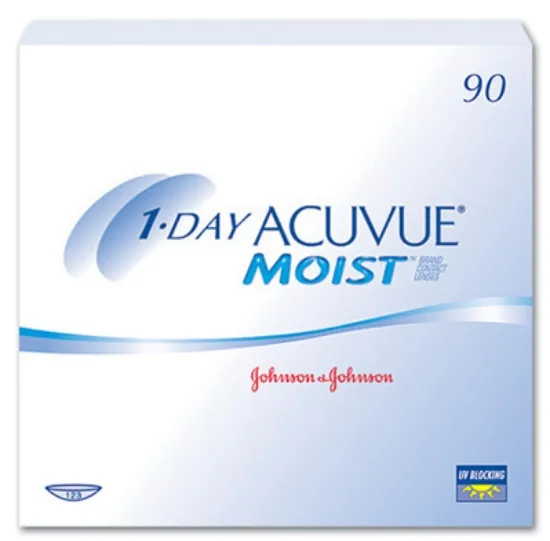 עדשות מגע ACUVUE MOIST יומיות - 90 יחידות 