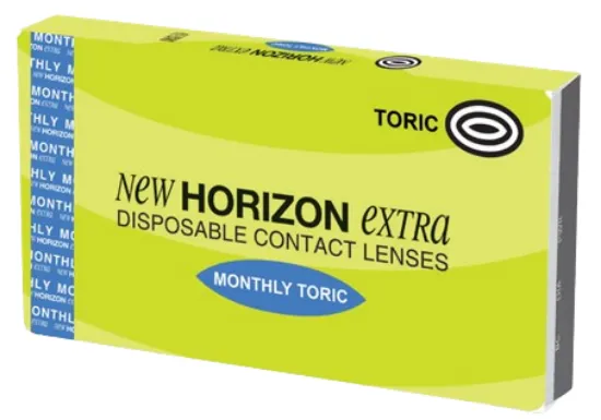 עדשות מגע צילינדר  NEW HORIZON EXTRA TORIC חודשיות - 6 יחידות   