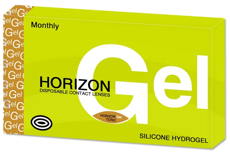 עדשות מגע צילינדר HORIZON GEL TORIC חודשיות - 6 יחידות   