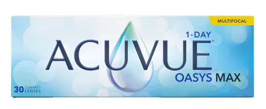 עדשות מגע מולטיפוקל ACUVUE OASYS MAX MULTIFOCAL יומיות - 30 יחידות